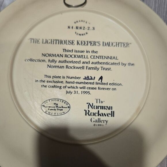 Vintage The Lighthouse Keeper’s Daughter, Norman Rockwell Centennial Collection - Picture 6 of 8